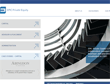 Tablet Screenshot of epicprivateequity.com